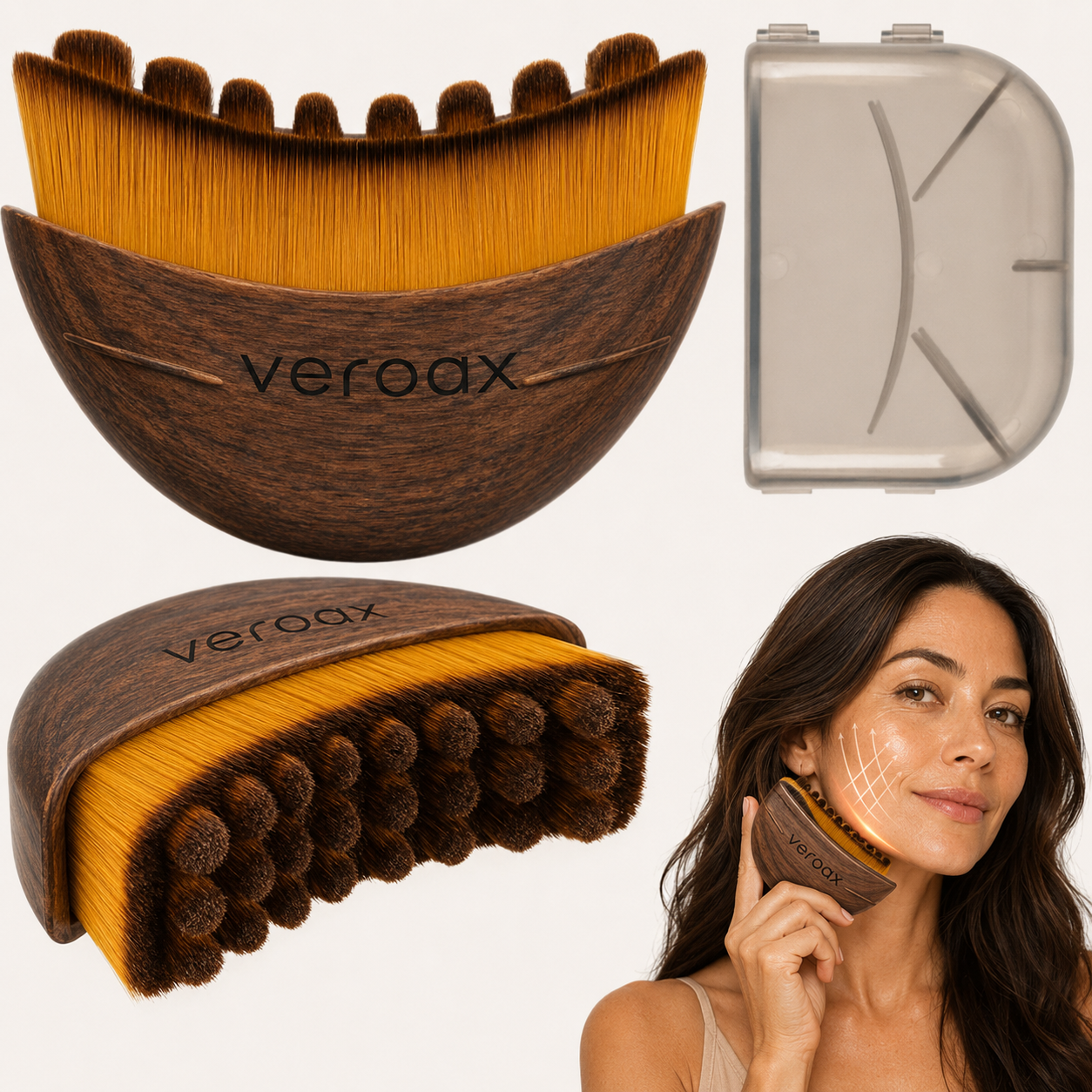 VEROAX Lymphatic Contour Facial Brush